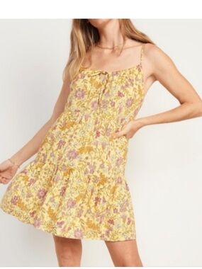 Old Navy Yellow Floral Sundress